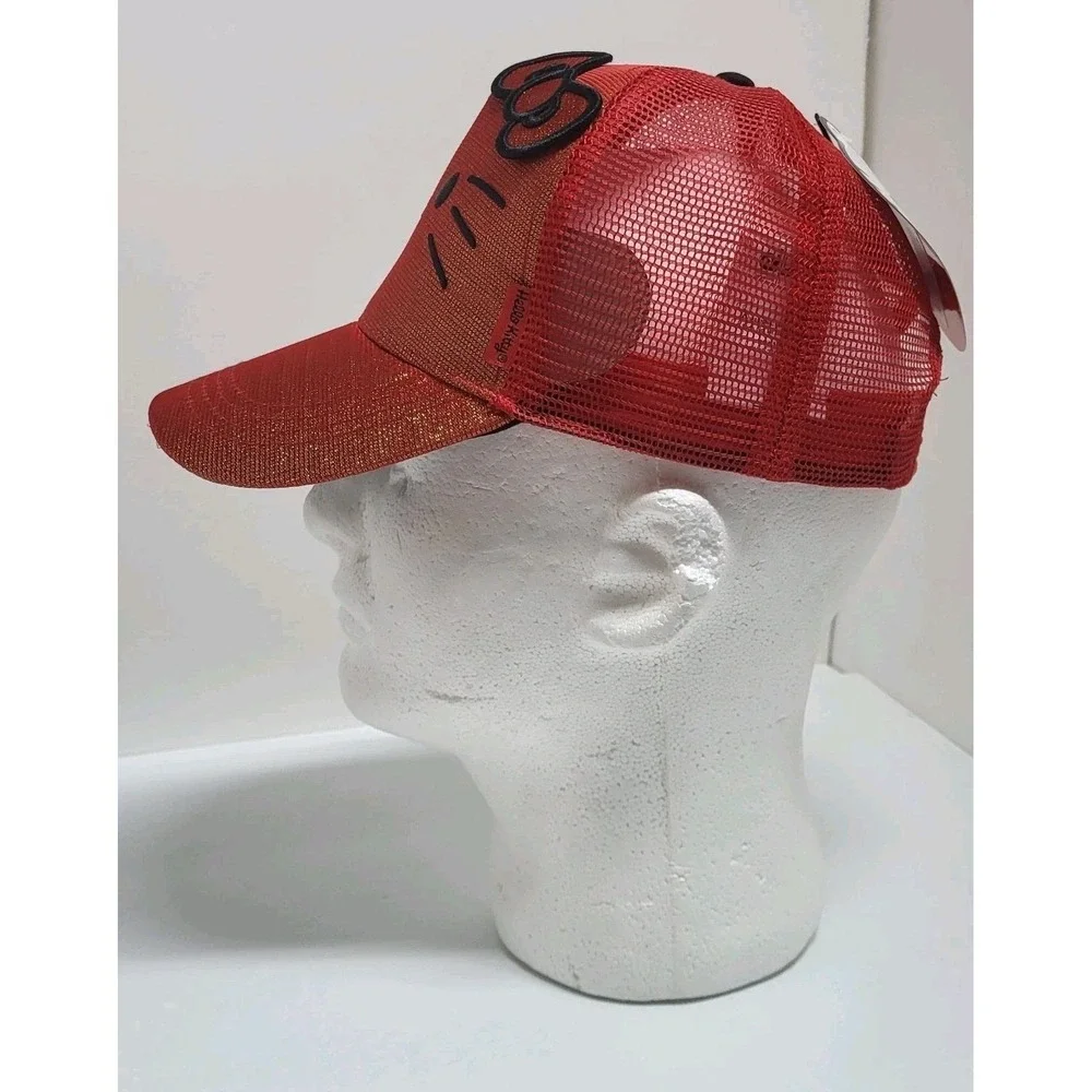 Hello Kitty by Sanrio‎ 2025 Red Glittering Baseball Cap Snap Back NWT Hat